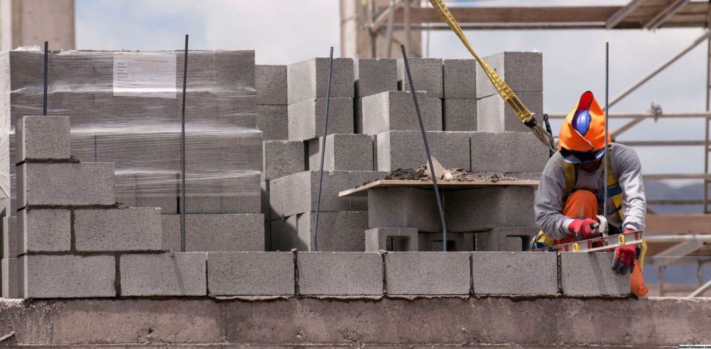 pared de block concreto