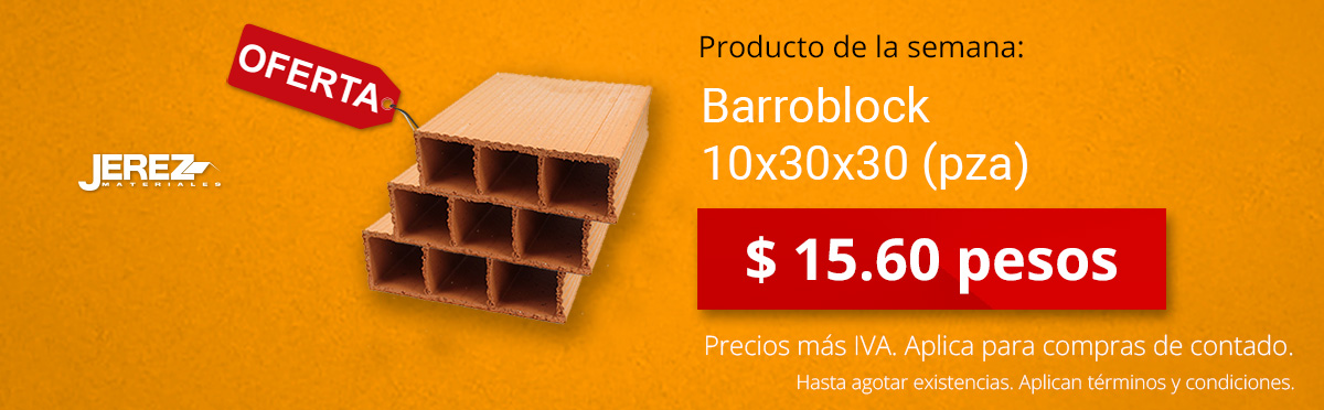 Promocion de la semana Barroblock Jerez